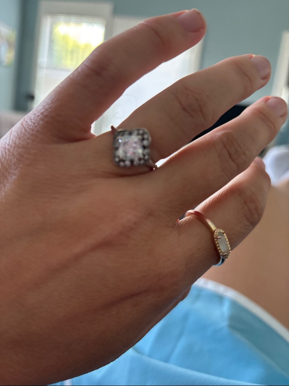 Pandora Crystallized Floral fancy Ring-size 6, retired style - Picture 5 of 9